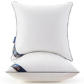 Mirtala 16"x16" Pillow Inserts with 100% Cotton Cover Decorative Square Throw 16" Pillows for Living Room, Sofa, Couch, and Bed-White (2, 16 x16 Inch) - size: 16 x16 Inch