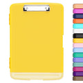 Hongri Clipboard with Storage with Pencil Case, 8.5 x 11 Storage Clip Board - color: Yellow
