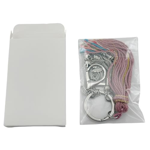 Boho Keychain, Tassels, Purse Charms for Handbags, Gift for Women - color: Silver
