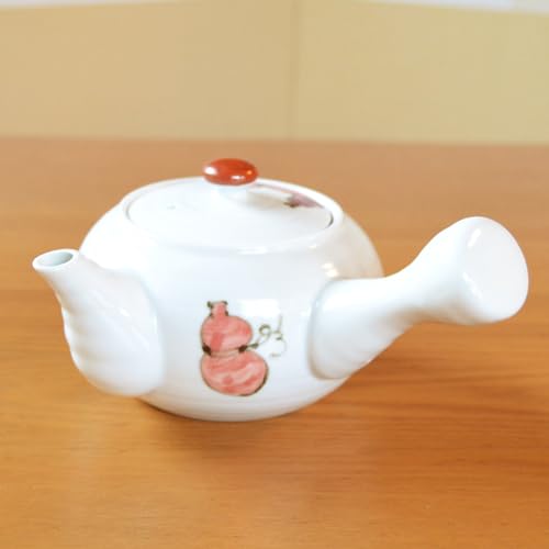 Japanese Teapot Ceramic Kyusu 12.8 fl oz Arita Imari ware Made in Japan Porcelain Tea pot for Green Tea Hana Mubyou