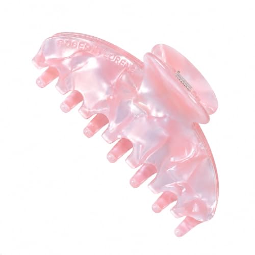 Luxury Sage Blush Hair Claw Clip, Premium Acetate, Strong Hold 4" - color: Blush Pink