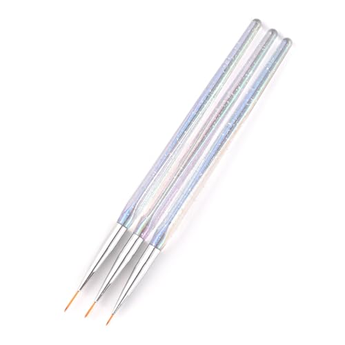 Nail Liner Brush Nail Art Long Striping Brush Striper Pen 6/9/12mm - color: White