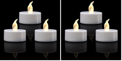 KOABY 48 Pack Warm White LED Tea Lights, Last 100H+ - color: Warm White, size: 48 Pack