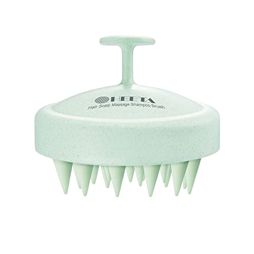HEETA Scalp Massager Hair Growth Scrubber for Dandruff Removal Hair Care - color: New Green