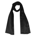 ANDANTINO 100% Silk Scarf for Women 59”*6.3” Long Shawls for Headscarf and Neck- Oblong Hair Wraps with Gift Packed - color: Solid Color-black