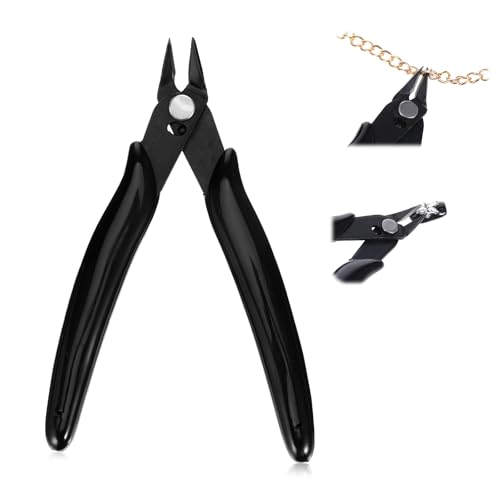 Rhinestone Remover, Black 5" Metal Nail Art Scissors, Rhinestone Remover Nipper, Nail Art Decorations Removers DIY Tool Accessory - color: Black