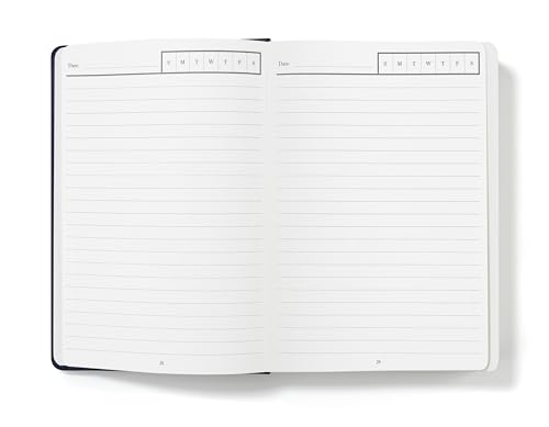 Wykeham's Executive 2026 Undated Daily Journal Planner – Customization Available (Royal Blue, 8.5"×5.5") - color: Royal Blue