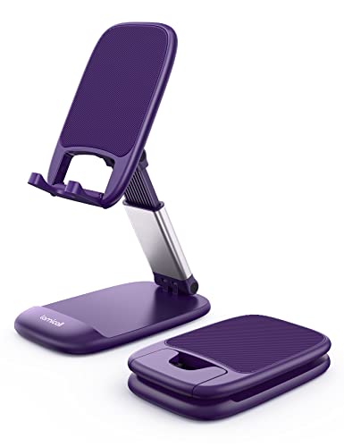 Lamicall Purple Phone Holder for Desk - Dark Purple Cellphone Stand - color: Dark Purple