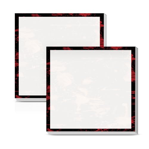 Sticky Notes 3x3 Inches, 2 Pads, Easy Post Cute Self-Stick Notes, Colorful Self Stick Notes Pads for Home Office Notebooks Accessories, Strong Adhesive Note Pad Red Abstract Pattern - color: Red Abstract Pattern