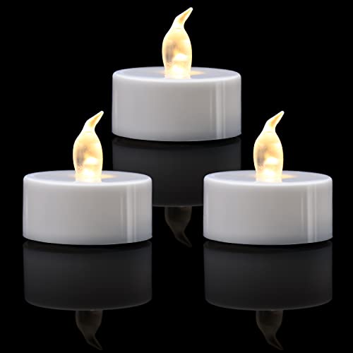 KOABY 24 Pack Warm White LED Tea Lights, Last 100H+ - color: Warm White, size: 24 Pack