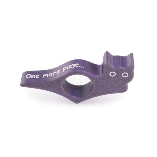Cat Book Page Holder, Reading Accessory, Ideal Gift for Book Lovers & Readers - Made in USA (Aurora Purple) - style: Classic