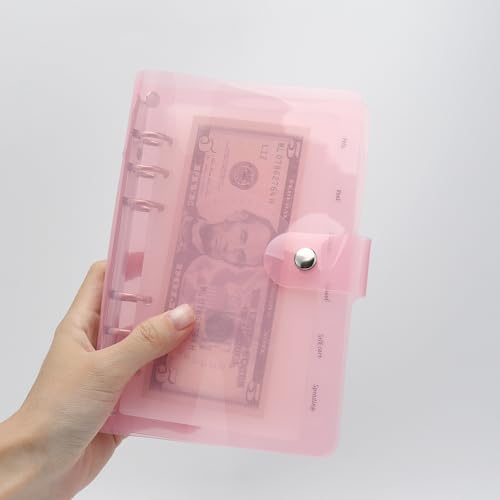 Pink A6 Budget Binder Planner Cover Shell Protector - color: Pink A6