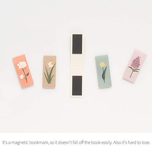 Monolike Magnetic Bookmarks The Flower Ver.2, Set of 5 - color: The Flower Ver.2