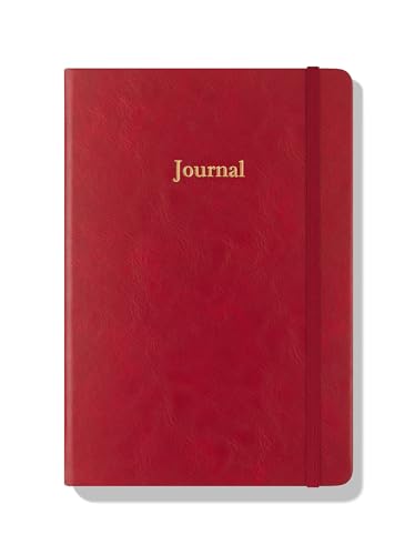 Wykeham's Executive 2026 Undated Daily Journal Planner – Customization Available (Crimson, 8.5"×5.5") - color: Crimson