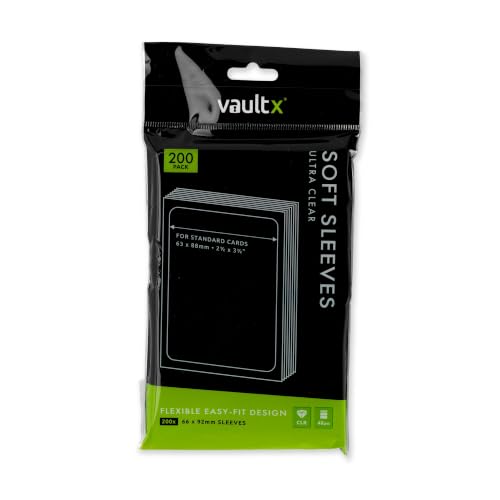 Vault X Soft Penny Sleeves (200 Pack) Clear for Trading Cards TCG - size: 200 Pack