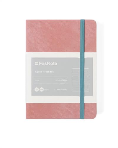 A6 Lined Hardcover Notebook, 100 GSM Paper, Rose Tan - color: Rose Tan, size: A6（2026 Edition）