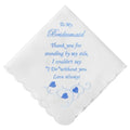 Wedding Handkerchiefs Something Blue Gifts for Bride & Groom - color: Bridesmaid Gift