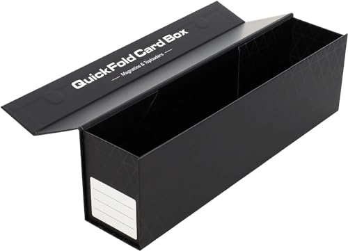 BCW QuickFold Card Boxes for Toploaders and Magnetics, Magnetic Lid, 6 Pack - size: 6 Pack