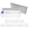 NUMINA 6 Pack 2 Row Trading Card Storage Boxes Card Organizer - size: 6 Pack