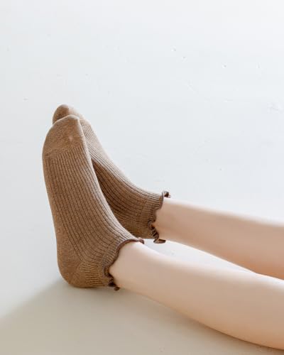 Mcool Mary Womens Ankle Ruffle Socks 6 Pack - color: Fall, size: 5-9
