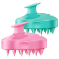 HEETA 2-Pack Large Scalp Massager Scrubber Shampoo Brush for Hair Growth - color: 01- Green & Pink