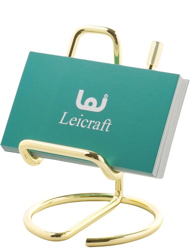 Golden Business Card Holder for Desk, Cute Metal Card Organizers - color: Vertical Golden