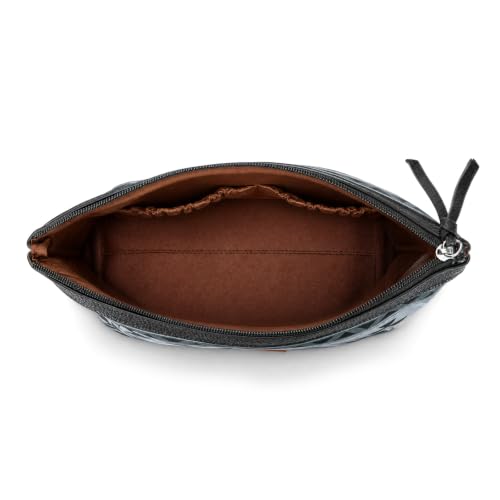 Wrangler Travel Makeup Bag Large Waterproof Cosmetic Bag for Women - color: Black