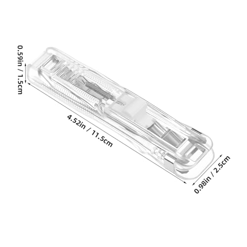 Lurrose Refillable Stapler Set 2 Portable Office Staplers with 200 Reusable Paper Clips Desk Stapler Tool for Document Binding Reports Assignments School Supplies