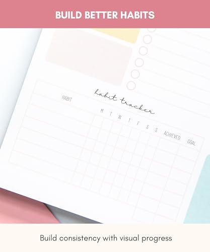 Lamare Weekly Planner Notepad – Premium Undated Weekly To Do List Notepad - color: Color