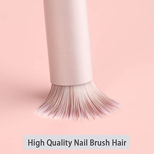 6pieces Ombre Nail Brush Wood Nail Pen Ombre Brush for Gel Nails Nail Gradient Brush Nail Design Brushes Nail Painting Kit Nail Art Tools Acrylic Nail Accessories - color: stylish ombre brush