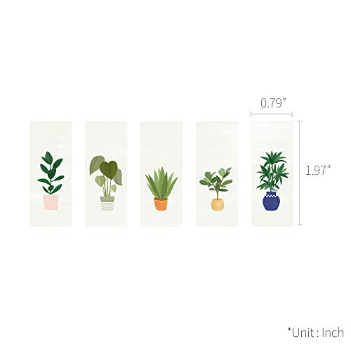 Monolike Magnetic Bookmarks Garden Plant, Set of 5 - color: Garden Plant
