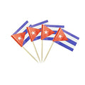 mflagperft Cuba Toothpick Flags 100 Pack, Mini Cuban Flag Cocktail Picks - color: Cuba