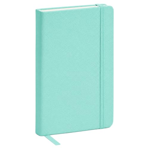 Leather Pocket Notebook, Writing Journal, Reef Blue - color: Reef Blue, size: Pocket