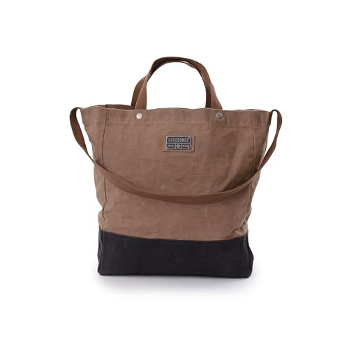 Barebones Neelum Large Waxed Canvas Tote Bags - Heavy Duty Canvas Bag and Reusable Grocery Bag - size: Giant Tote (40L), style: Waxed Canvas