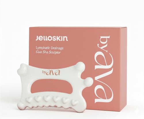 byAVA Ceramic Gua Sha Tool for Face and Body, Lymphatic Drainage Massager