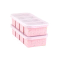 Souper Cubes 1 Cup Silicone Freezer Trays with Lids, Cotton Candy, 2-Pack - color: Cotton Candy, size: 2-Pack