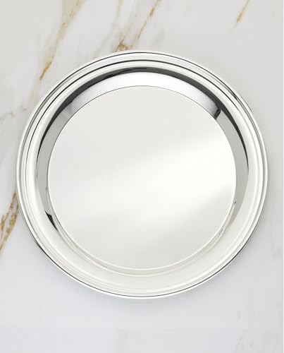 Reed & Barton Derby Silverplate Round Serving Tray, 12-Inch - style: Round Tray