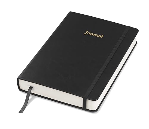 Wykeham's Executive 2026 Undated Daily Journal Planner – Customization Available (Black, 8.5"×5.5") - color: Black
