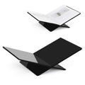 PUERSI Acrylic Book Stands for Display, 15.8 x 9.5 x 4.3 in Open Bookstand - color: Black