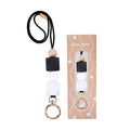 Teacher Lanyards for ID Badges and Keys, Cute Silicone Beaded Lanyard - color: Gold-001