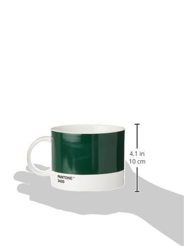 Pantone Cup, Tea/Coffee Mug, fine China (Ceramic), 475 ml, Dark Green, 3435 C, 1 Count (Pack of 1) - color: Green
