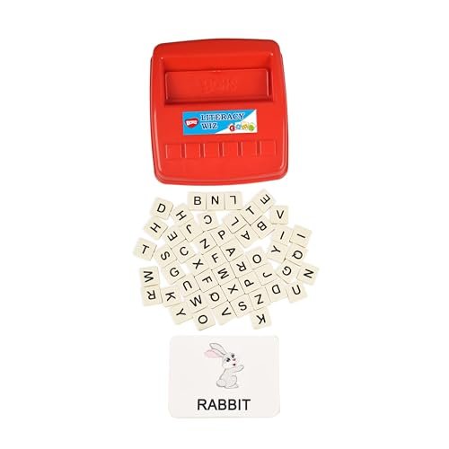 BOHS English Spelling Game for Kids, 60 Picture Cards and Uppercase Tiles - style: UPPER CASE