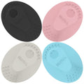 Silicone Face Scrubber 4 Pack, BEAUTAIL Manual Facial Cleansing Brush - color: Black+starlight+pink+blue