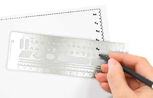 Metal Stencil Bookmark for Bullet Journals, Hardcover