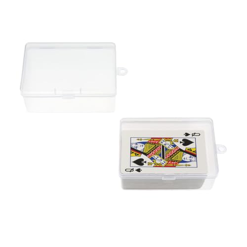 2PCS Empty Playing Card Case, Compatible with UNO/SkipBo/Phase10 Card - style: 2pcs