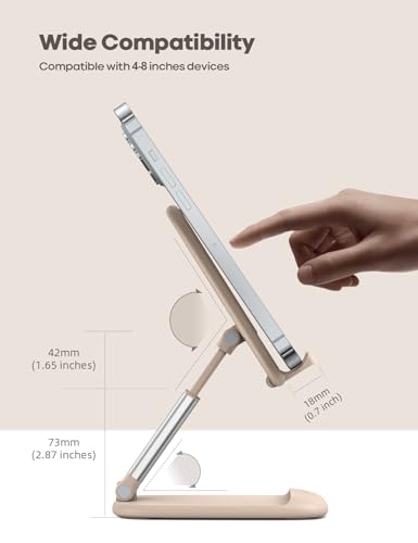 Lamicall Khaki Phone Holder for Desk, Cellphone Stand - color: Khaki