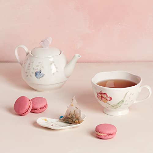 Lenox 6083927 Butterfly Meadow Teapot with Lid, White - style: Teapot with Lid, White