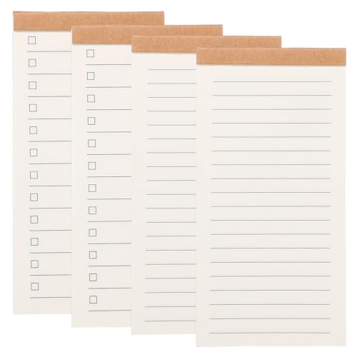 PATIKIL Portable Field Notes, 4 Pcs Small Notepads 50 Sheets Pocket Notebooks Memo Books to Do List Organizer Planner Daily for Work Office Journey, Grid/Planner - style: Grid/Planner