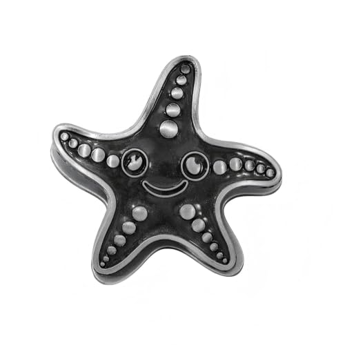 Vintage Ocean Bookmark Clip, 4 Color Starfish Shell Octopus for Book Lovers - color: Starfish Style B