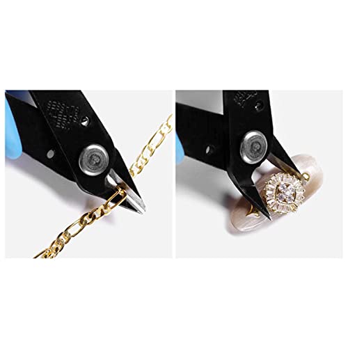 Rhinestone Remover, Nail Art Decorations Remover DIY Tool, Professional Stainless Steel Nipper Nail Cutter Scissors Manicure Accessory